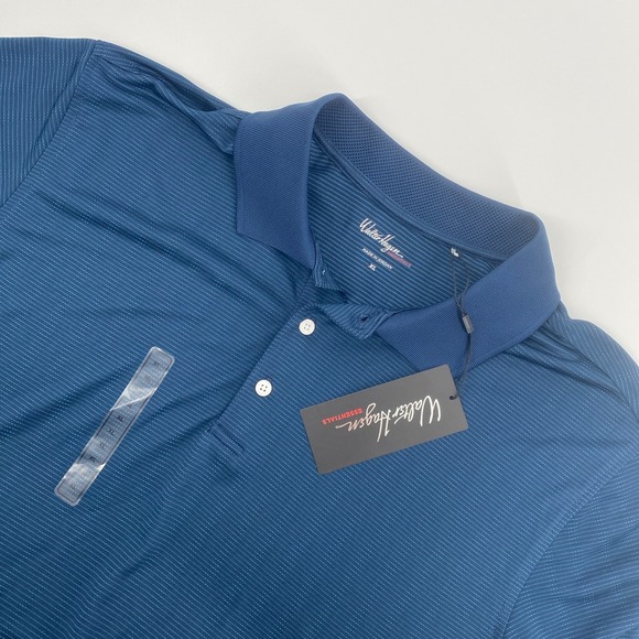 Walter Hagen Other - NEW Walter Hagen Essentials Polo Shirt Mens Extra Large Navy Blue Textured Golf